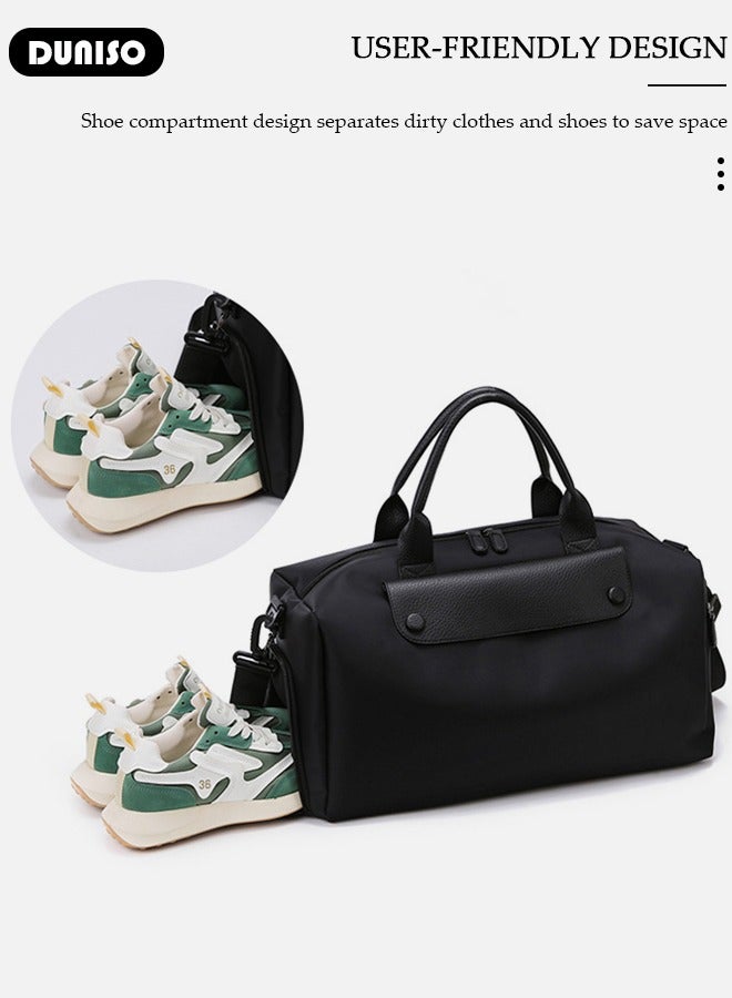 DUNISO Travel Duffel Bag Luggage Collection Business Travel Suitcase Weekender Overnight Bag Large Carry On Airport Bag for Travel Business Trips Sports Duffel Bag Gym Sports Luggage Bags  - Image 5