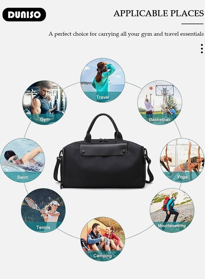 DUNISO Travel Duffel Bag Luggage Collection Business Travel Suitcase Weekender Overnight Bag Large Carry On Airport Bag for Travel Business Trips Sports Duffel Bag Gym Sports Luggage Bags  - Image 3