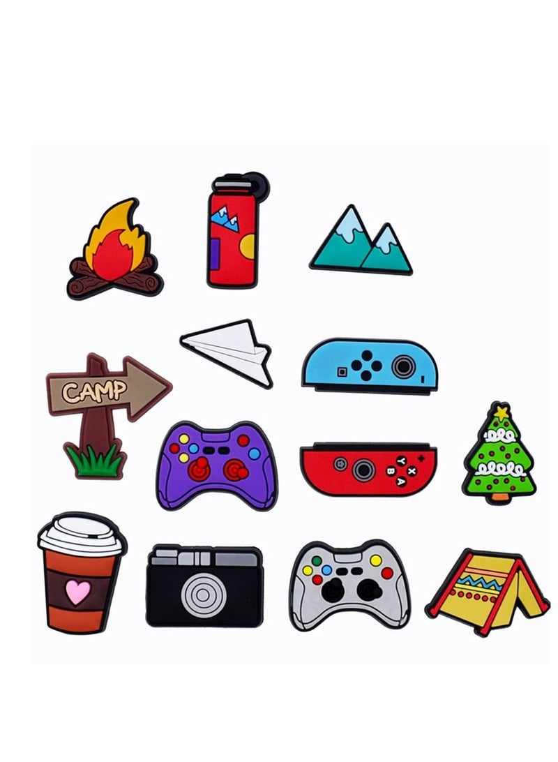 Excefore Shoe Charms for Crocs 40 Pcs Cartoon Croc Accessories Decoration for Crocs Shoes ​PVC Charms Bracelet Wristband for Men Women Kids Girl Boy Buckle Party Favors Birthday Gifts Nurse Charm - Image 2