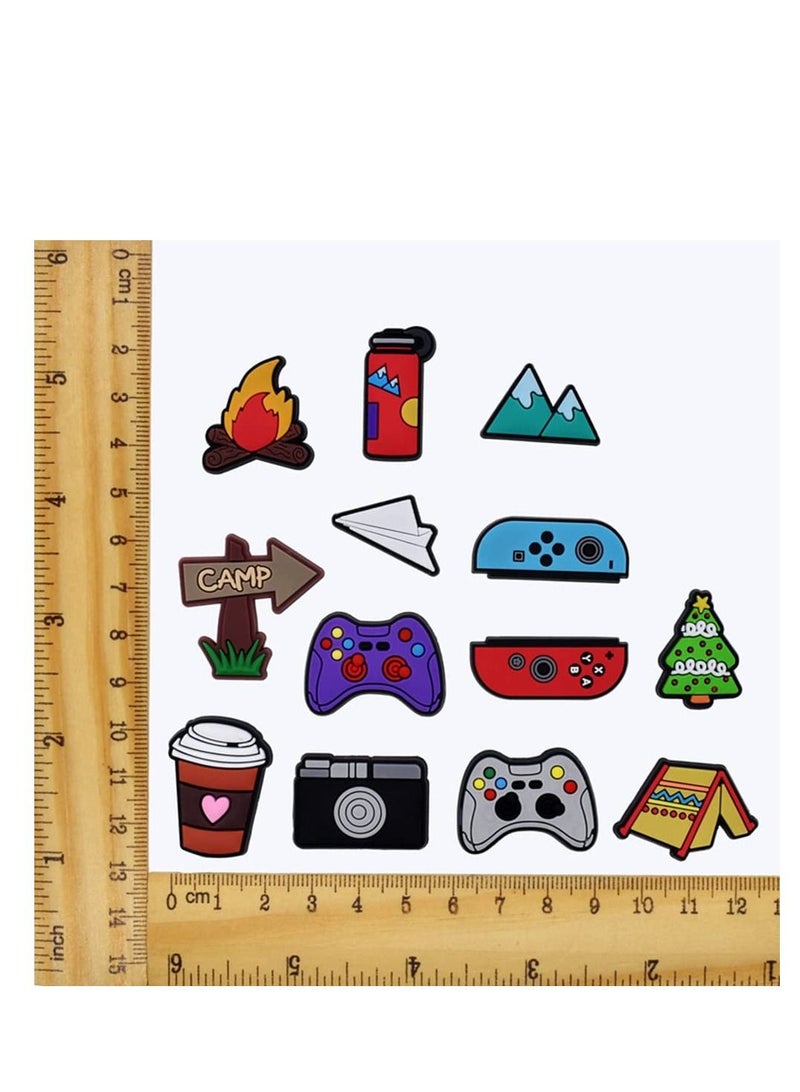 Excefore Shoe Charms for Crocs 40 Pcs Cartoon Croc Accessories Decoration for Crocs Shoes ​PVC Charms Bracelet Wristband for Men Women Kids Girl Boy Buckle Party Favors Birthday Gifts Nurse Charm - Image 3