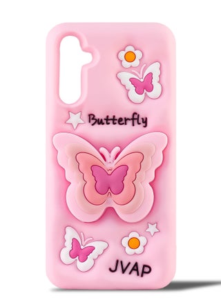 حافظة هاتف على شكل فراشة متوافقة مع هاتف Samsung Galaxy A25 Cute 3D Korea Dopamine Butterfly Case مع حامل تلسكوبي على شكل فراشة حافظة ناعمة من السيليكون المقاوم للصدمات (وردي فاتح) - pzsku/Z2F7776BA28C090B92409Z/45/_/1735343098/1e9b5465-cb6d-4191-97b7-ee05cf1928b4