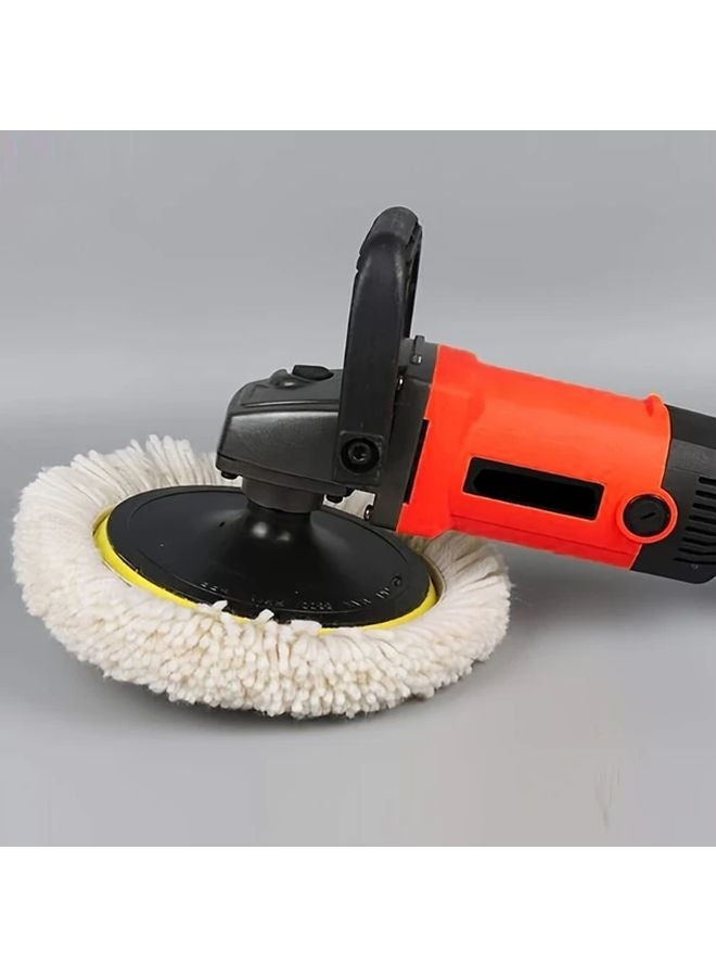 قطعتان ٥ بوصة ٦ بوصة منصات تلميع صوفية بقفل خطاف للسيارة القارب سيارة سكنية متحركة دراجة نارية تلميع - Image 4