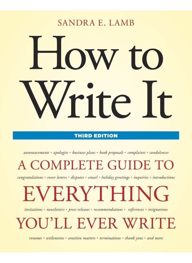 How to Write It, Third Edition 