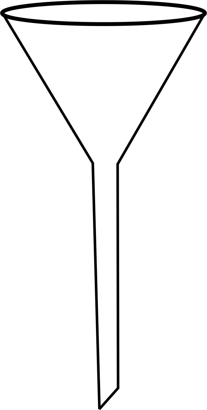 IMPRINT Plastic Funnel 8.5 cm Dia with 7.5 CM Long Stem Pack of 1 - Image 1