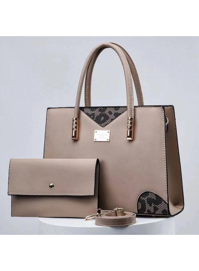 Dezia Letter Bag Casual Large Capacity Two-piece Handbag New Shoulder Messenger Bag Women's Fashion - Image 4