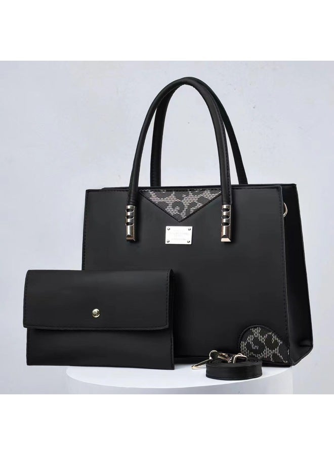 Dezia Letter Bag Casual Large Capacity Two-piece Handbag New Shoulder Messenger Bag Women's Fashion - Image 2
