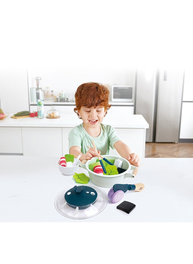 هيب هايب مجموعة طبخ الهوت بوت | لعبة مطبخ وأطعمة مع إكسسوارات للأطفال | لعب أدوار للأعمار من 3 سنوات فما فوق - Image 2