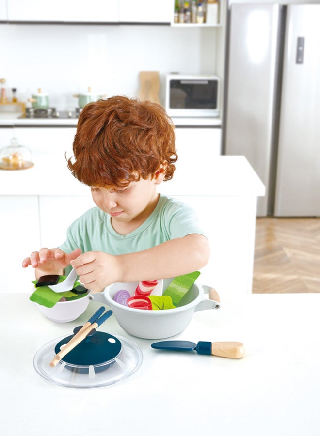 هيب هايب مجموعة طبخ الهوت بوت | لعبة مطبخ وأطعمة مع إكسسوارات للأطفال | لعب أدوار للأعمار من 3 سنوات فما فوق - Image 4