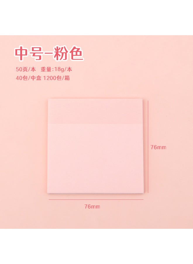 Pearlescent Frosted Sticky Notes For Students With High Appearance, Transparent Sticky Note Pads, Colorful Flash Note Pads - Image 1