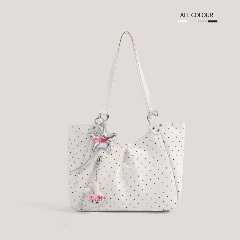 Korean Star Polka Dot Tote Bag 2026 New Large Capacity - Image 1