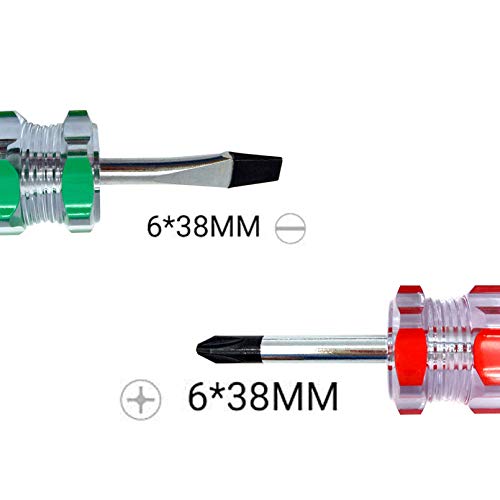 Buspoll Stubby Screwdriver – Compact Short Screwdriver for Tight Spaces, Durable Chrome-Plated Steel Construction, Easy to Use, Versatile Tool. - Image 3
