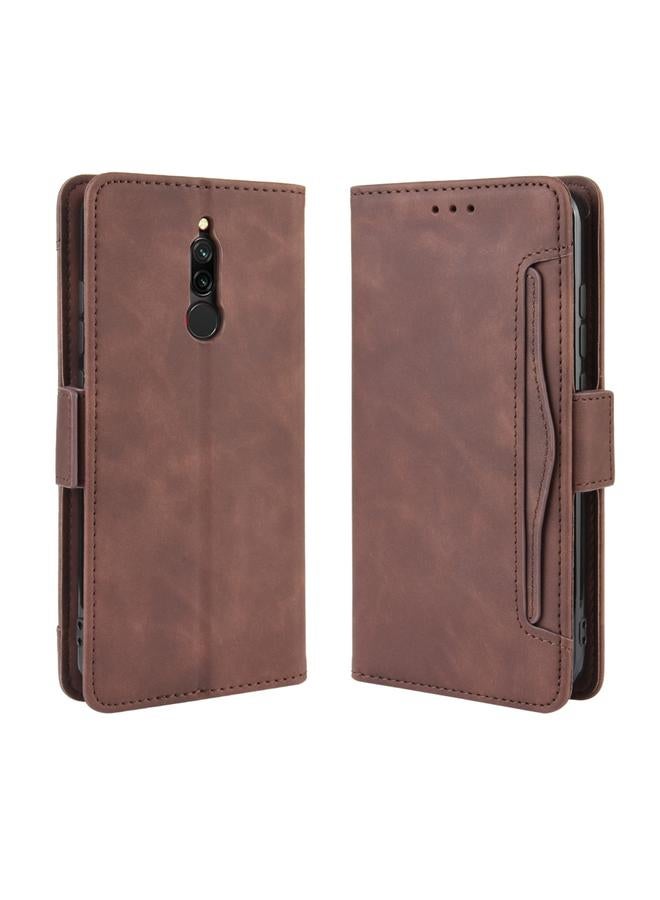 Case For Xiaomi Redmi 8 Wallet Style Skin Feel Calf Pattern Leather Case with Separate Card Slot