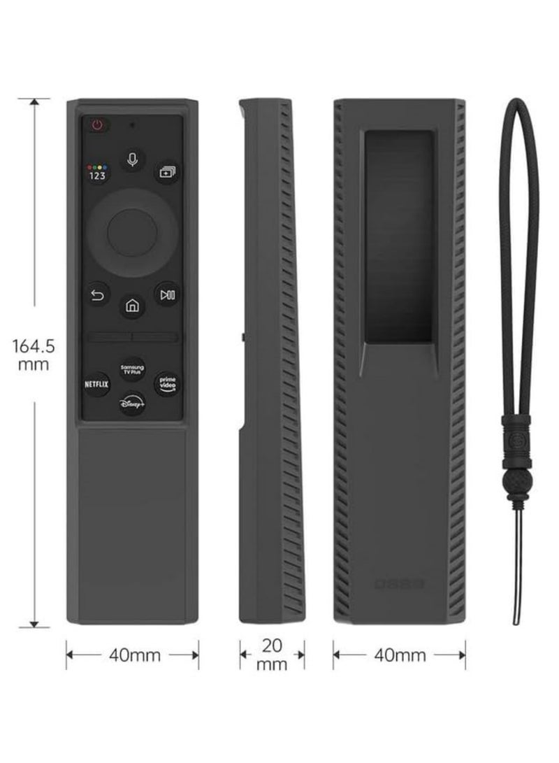 1PCS Silicone Protective Case for Samsung Smart TV Remote Controller TM2281E (BN59-01385A/BN59-01385B/BN59-01393A)  Shockproof Cover Holder for Solar Cell Battery Back, Durable & Non-Slip Grip - Image 2