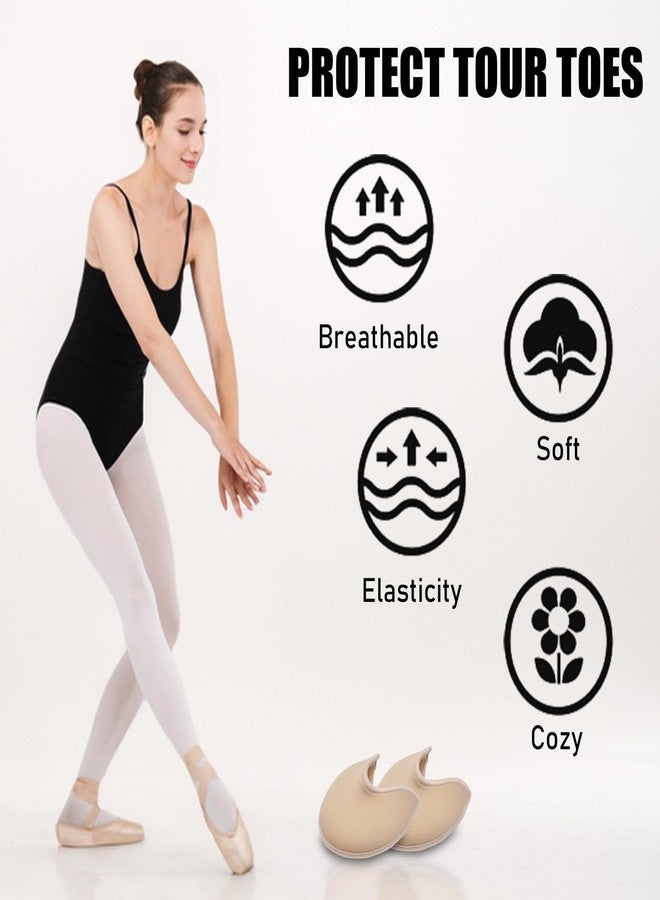 OWMOSYX Ballet Pointe Toe Pouches Relief Soft Gel Toe Covers for Point Shoes High Heels Girls & Women - Image 3