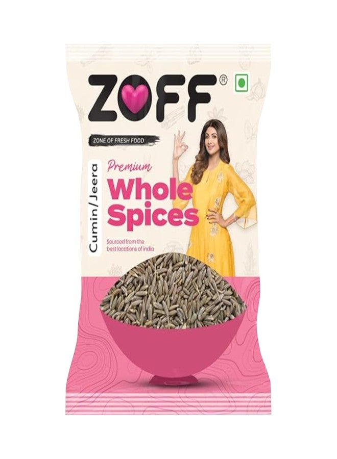 Zoff Whole Cumin Seeds Jeera Whole 500gm - 100% Natural & Fresh - Hygienically Packed, Rich Aroma & Flavor - Nutrient-Rich Spice for Indian Cooking - Image 1