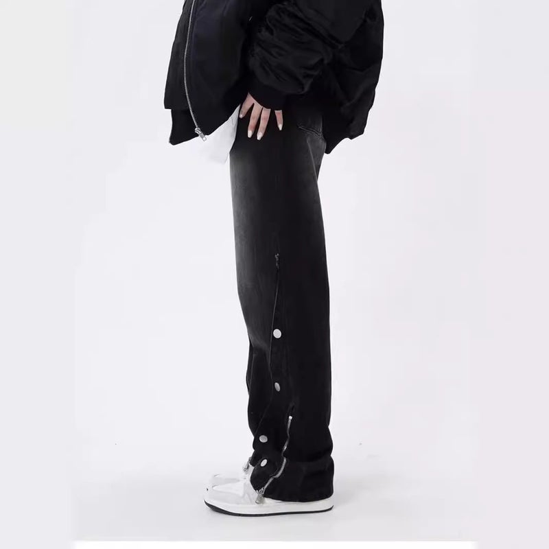 Unisex Classic Denim Jeans Loose Fit Daily Outdoor Wear - Image 3