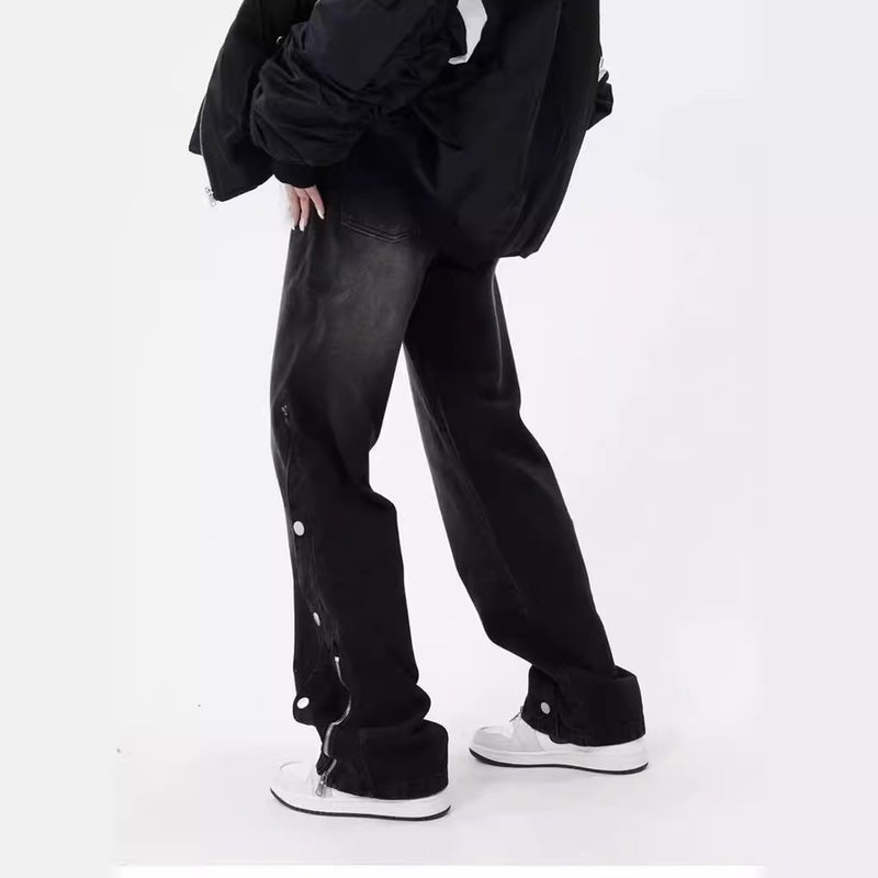 Unisex Classic Denim Jeans Loose Fit Daily Outdoor Wear - Image 4