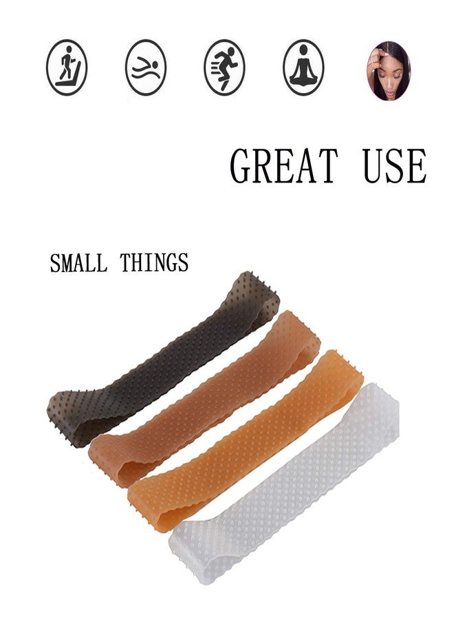 Yuriait 2 Pack Wig Grip Band Non Slip Transparent Silicone Wig Fix Silicone Wig Grip Natural Grip Headbands for Women Comfort Elastic Wig Grip Cap for Lace Wigs to Hold Wigs dark brown - Image 4