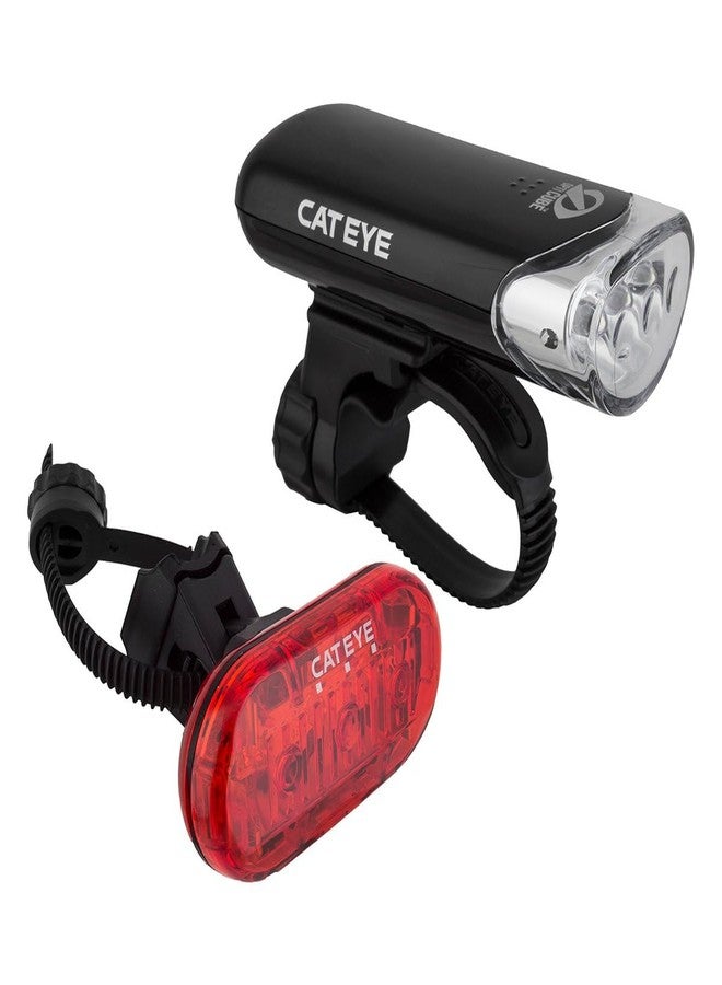 كاتي مجموعة إضاءة LED للدراجات النارية من CatEye، تتضمن مصباح أمامي HL-EL135 ومصباح خلفي Omni 3. - Image 1