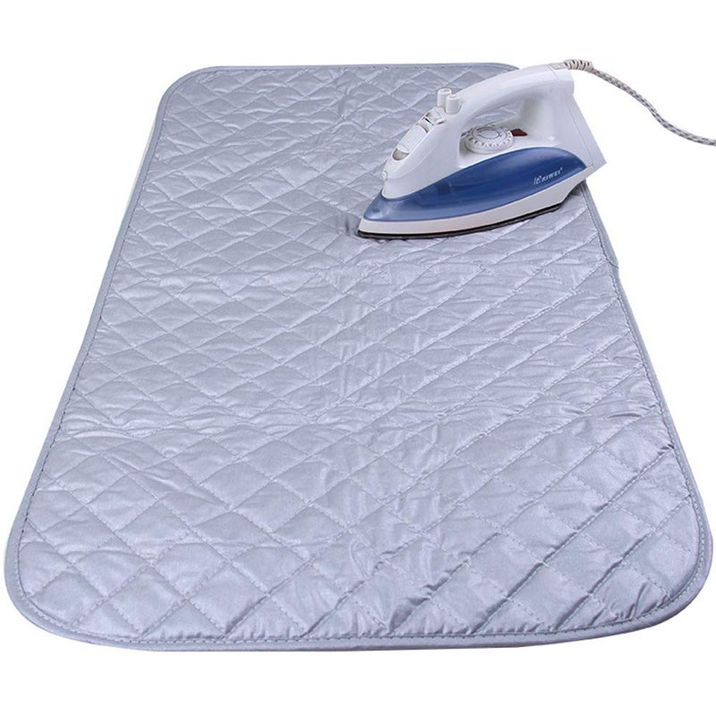 Kaxich Foldable Magnetic Ironing Mat Washer Dryer Heat-Resistant Ironing Pad Blanket Thick Portable Ironing Board Cover for Table, Travel and Flat Surface 33"X 19" - Image 1