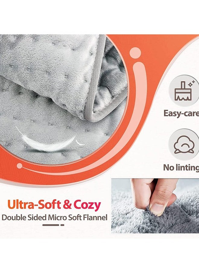 XiuWoo - Heating Pad Electric for Pain Relief of Back Abdomen Legs Neck and Shoulder 10 Electric Temperature Options 4 Timer Settings Auto Shut Off Machine Washable 16 x 24 inches Heated Pad - Image 1