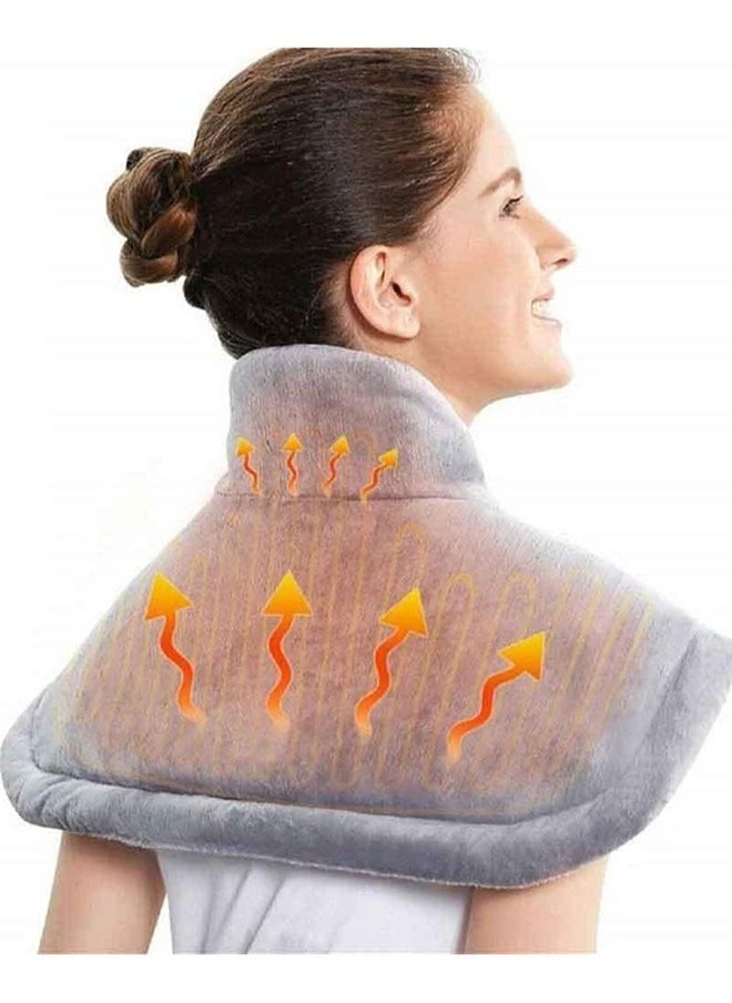 XiuWoo - Heating Pad Electric for Pain Relief of Back Abdomen Legs Neck and Shoulder 10 Electric Temperature Options 4 Timer Settings Auto Shut Off Machine Washable 16 x 24 inches Heated Pad - Image 1