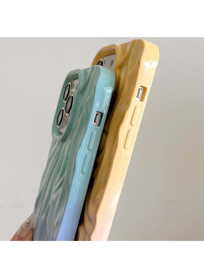 اس-توب جراب لهاتف iPhone 13 Pro، جراب هاتف TPU ذو ملمس زيتي متدرج التجاعيد - Image 5