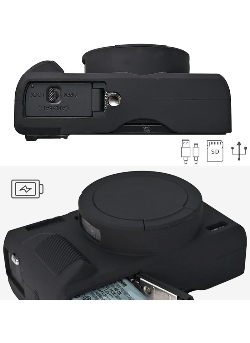 OCTOBER - The camera case for the Canon Powershot G7 X Mark III comes with a 2-piece set of screen protectors, and the full protection soft G7X III silicone case for the detachable lens cap protector is for t - Image 1