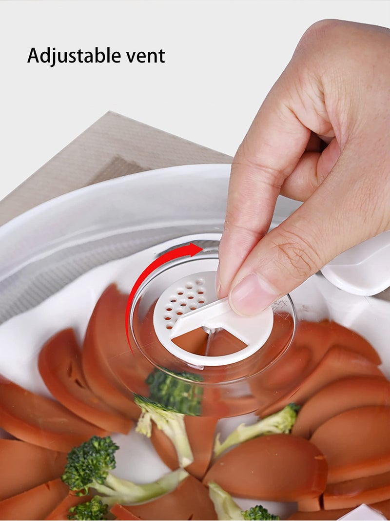 WENWELL Microwave Splatter Cover for Food,Clear Microwave Splash Guard Cooker lid with Handle,Dish bowl Plate Serving Cover Home Kitchen Essential,BPA-Free,Saft Plastic - Image 4