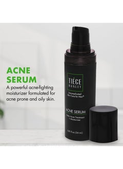 tiege hanley Mens Acne Serum For Face - Lightweight Facial Acne Serum With Salicylic Acid, Granactive Complex & Tea Tree Oil For Blackheads, Open Pores & Redness - Moisturizer For Oily Skin  - Image 2
