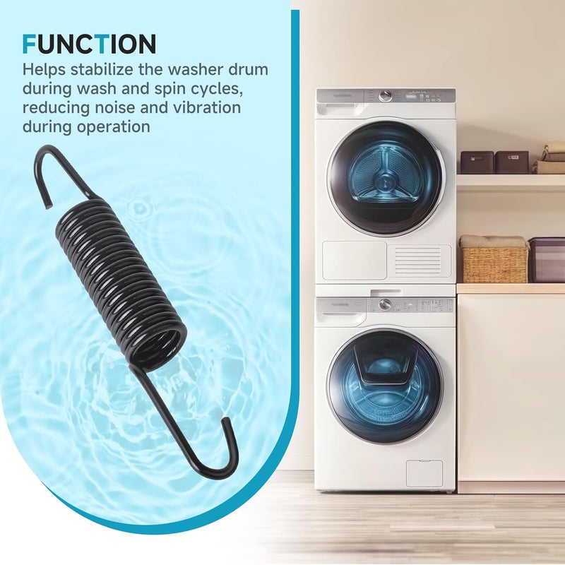 نابض تعليق الغسالة DC61-01257N متوافق مع غسالات سامسونج، يحل محل الأرقام 592-49396، 592-49474، 592-49496 - Image 4