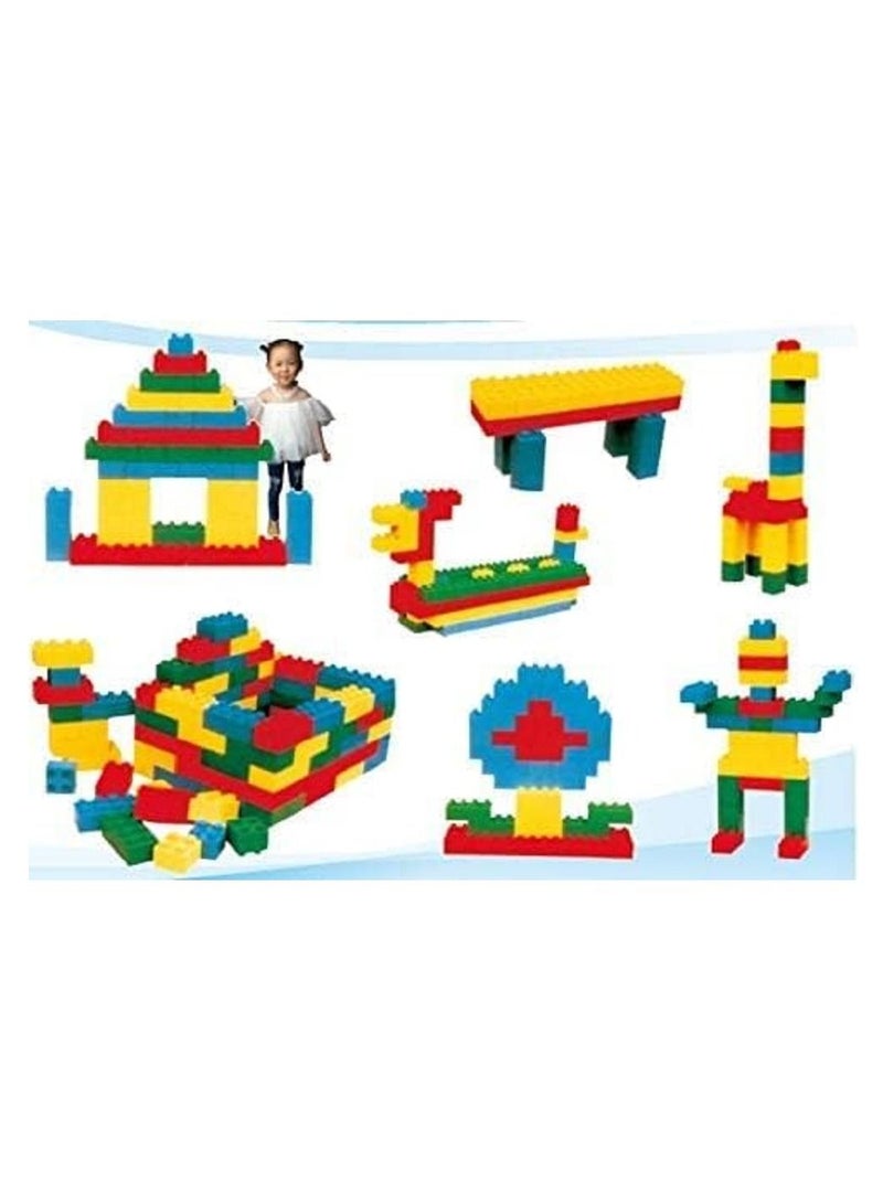 RBWTOYS مكعبات بناء مناظر طبيعية مثمنة الشكل من RBW Toys مكونة من 42 قطعة للأطفال | مكعبات بناء بلاستيكية كبيرة جدًا للأطفال، لعبة قلعة الجنة الشقية، مسار الكارت، سياج، UMR1RW16642 - Image 2