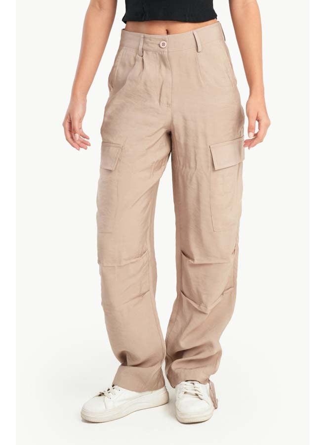 Carina Cargo Pants with Drawstring - Image 1