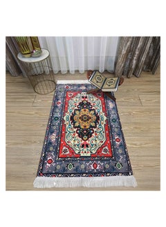 Intex Curtains House INtex Home Velvet Prayer rug - printed fabric padded with antislip layer - Isalmic Percian design - 70 x 110 cm  - Image 2