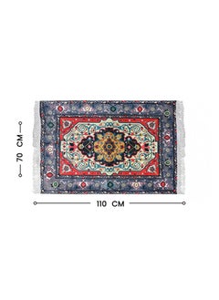 Intex Curtains House INtex Home Velvet Prayer rug - printed fabric padded with antislip layer - Isalmic Percian design - 70 x 110 cm  - Image 4