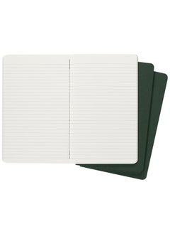 MOLESKINE 3-Piece Large Cahier Journal Notebooks Ruled 13x21cm Size Myrtle Green  - Image 2