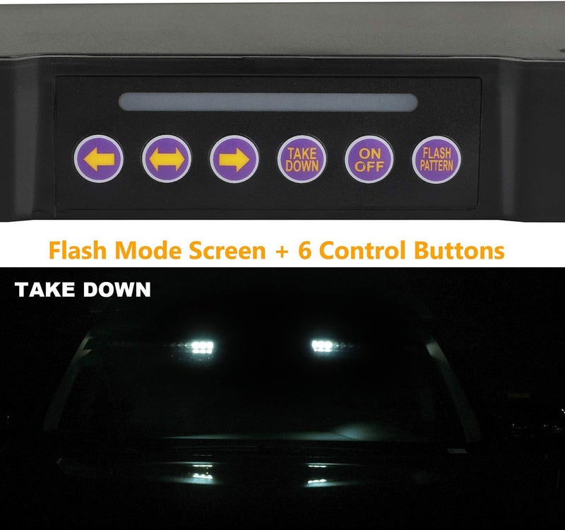 ASPL 2-15 LED Visor Light Bar with 29 Flash Patterns - Image 3