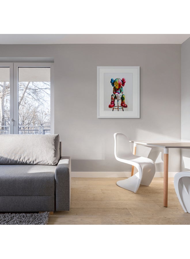 آرت دیکور  ديكور فني مؤطر بطباعة صورة فنية جميلة لفن البوب ​​KAWS، عمل فني معاصر مميز، ديكور حائط لغرفة المعيشة، غرفة النوم، المكتب، المنزل، الفنادق - Image 3