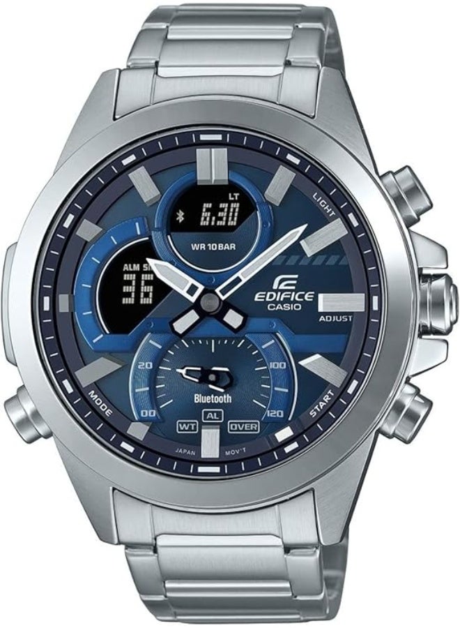كاسيو ساعة كاسيو إيديفيس ECB-30D-2ADF للرجال مع خاصية الاتصال بالبلوتوث والتناظرية والرقمية - Image 1