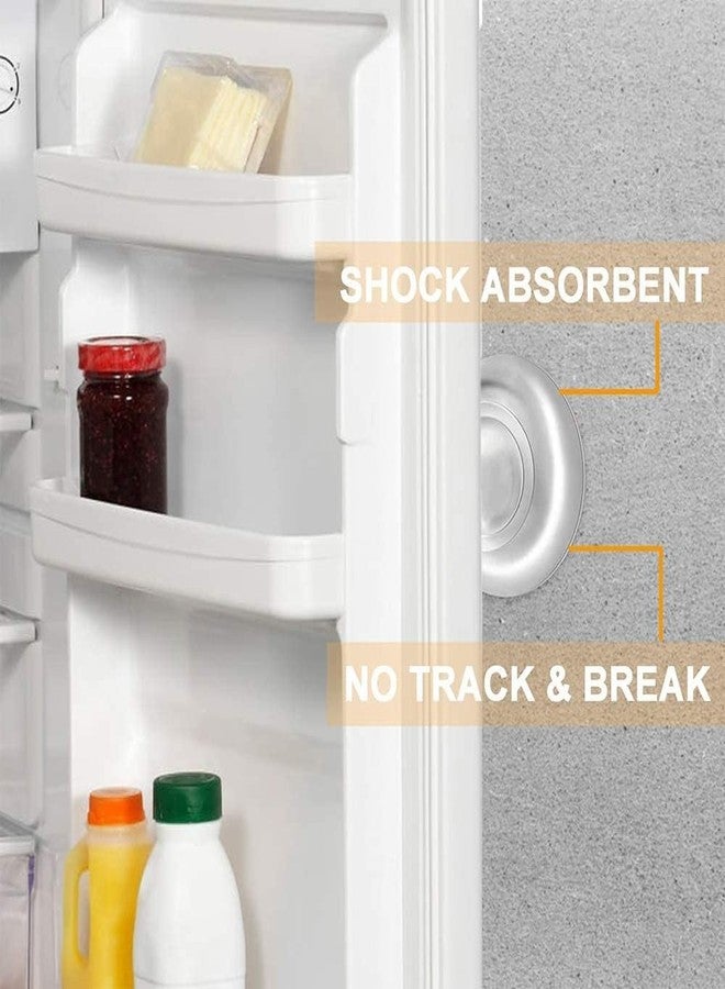 آي كير واقيات الجدران من آي كير - وسادات حماية جدارية ذاتية اللصق من السيليكون الممتاز، مصدات مقابض الأبواب الممتصة للصدمات، تحمي الجدران والأثاث من التلف، شفافة (عبوة من 6 قطع) - Image 3