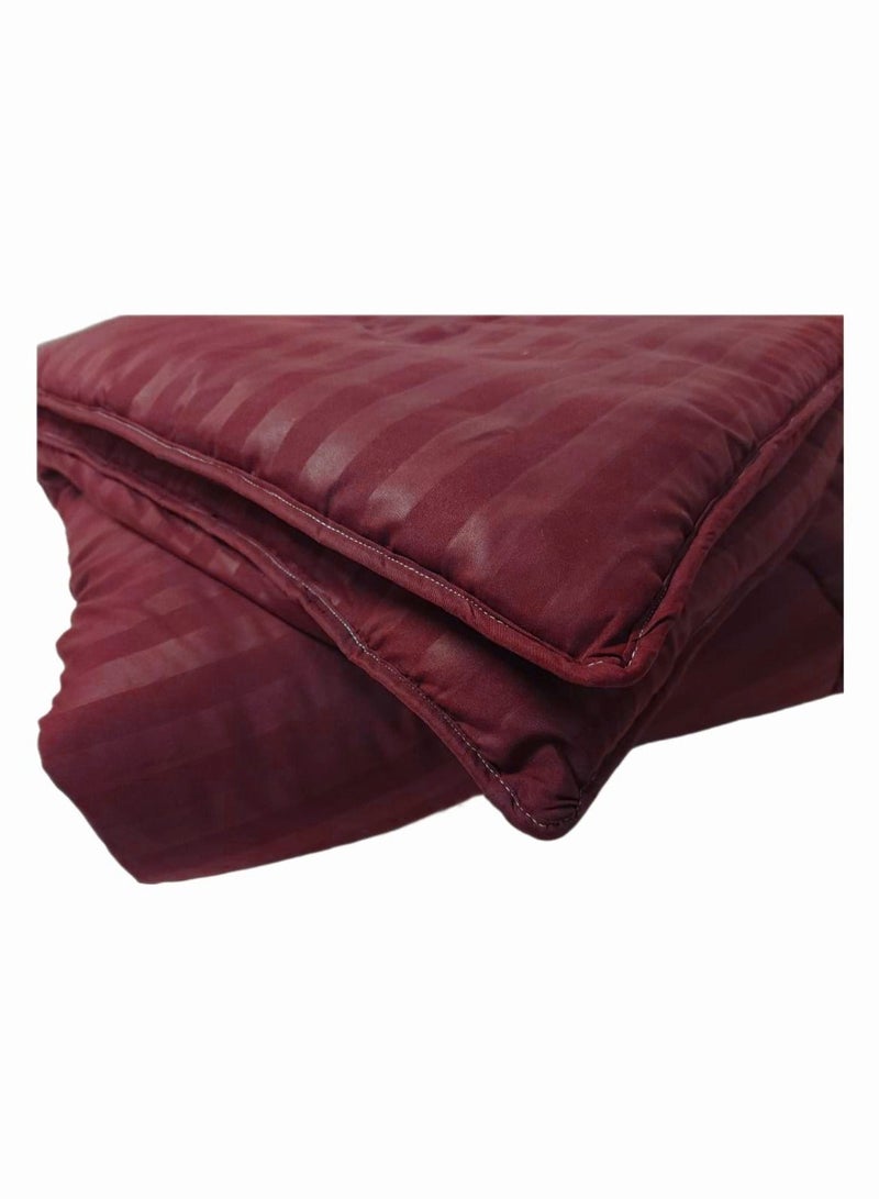 Microfiber Quilt And Duvet Insert Microfiber Maroon Single 220x160cm - Image 2
