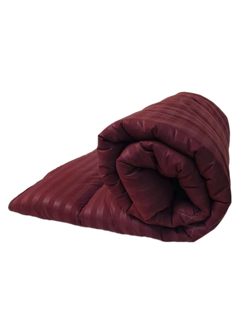 Microfiber Quilt And Duvet Insert Microfiber Maroon Single 220x160cm - Image 1