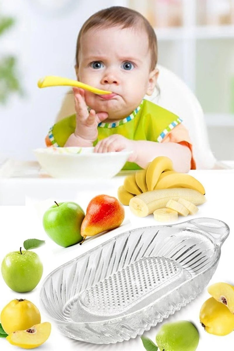 Morport Glass Grater I Apple Grater I Baby Grater I Fruit Puree Grater - Image 1