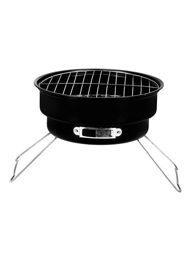 Royalford Round Bbq Stand Grill Black/Silver 26.5x24cm - Image 1