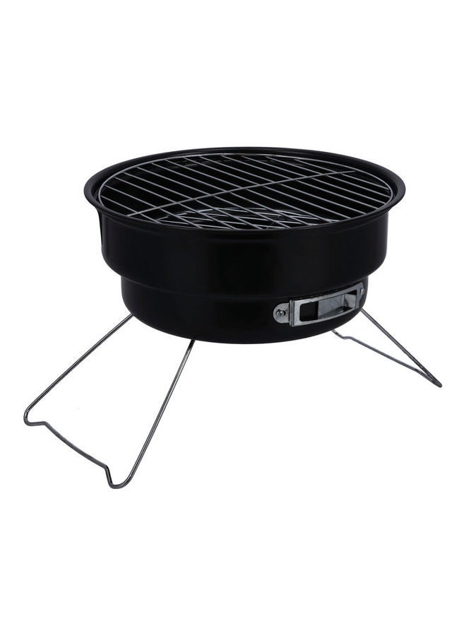 Royalford Round Bbq Stand Grill Black/Silver 26.5x24cm - Image 3