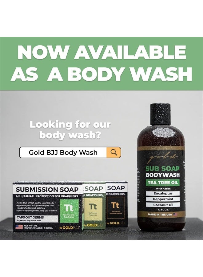 Gold BJJ Premium Tea Tree Oil Soap - USA Made Bar Soap for BJJ, Jiu Jitsu, Wrestling, and Grappling (5-Pack of 4 Ounce Soap Bars, Classic Tea Tree) - Image 5