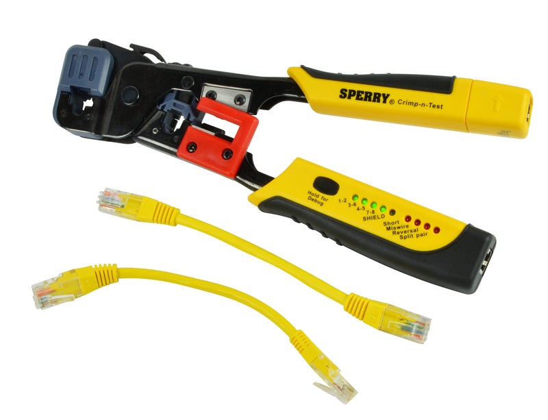 Gardner Bender Sperry Instruments GMC-3000 Modular Crimper & Cable Tester , Yellow - Image 1