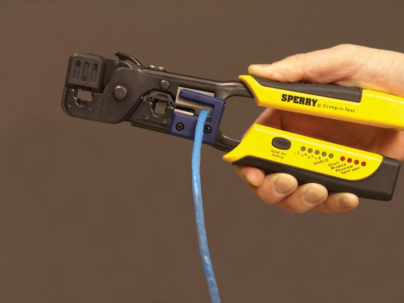 Gardner Bender Sperry Instruments GMC-3000 Modular Crimper & Cable Tester , Yellow - Image 2
