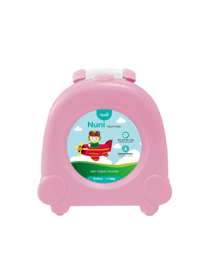 Moon Nuni Travel Potty Seat -Pink - Image 1