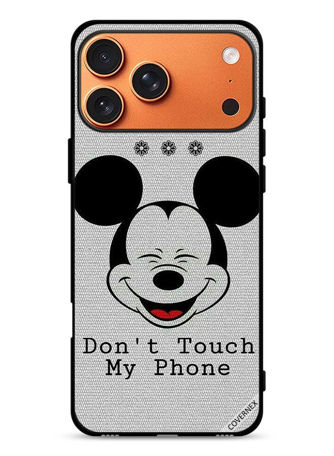Covernex Apple iPhone 17 Pro Max Protective Case Cover Don't Touch My Phone Mickey - Image 1